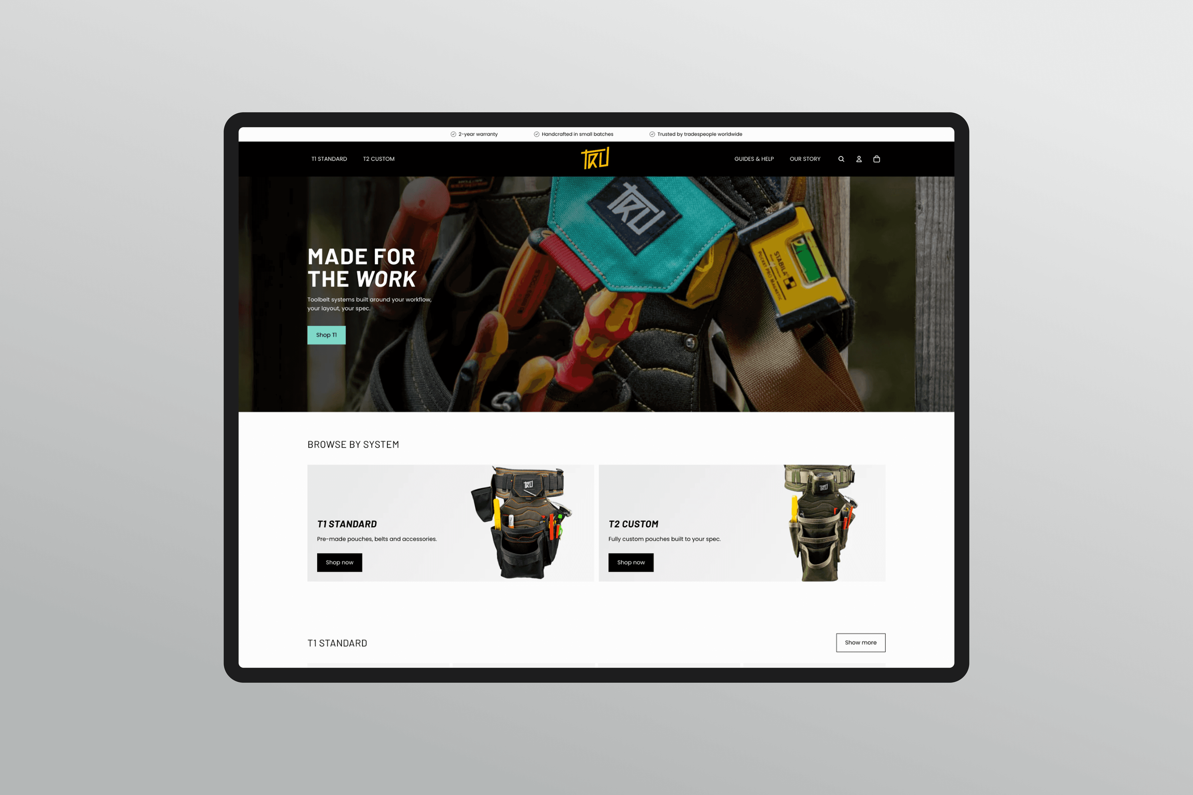 Trugear store overview