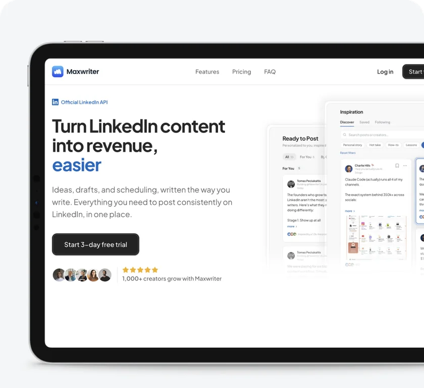 Maxwriter project